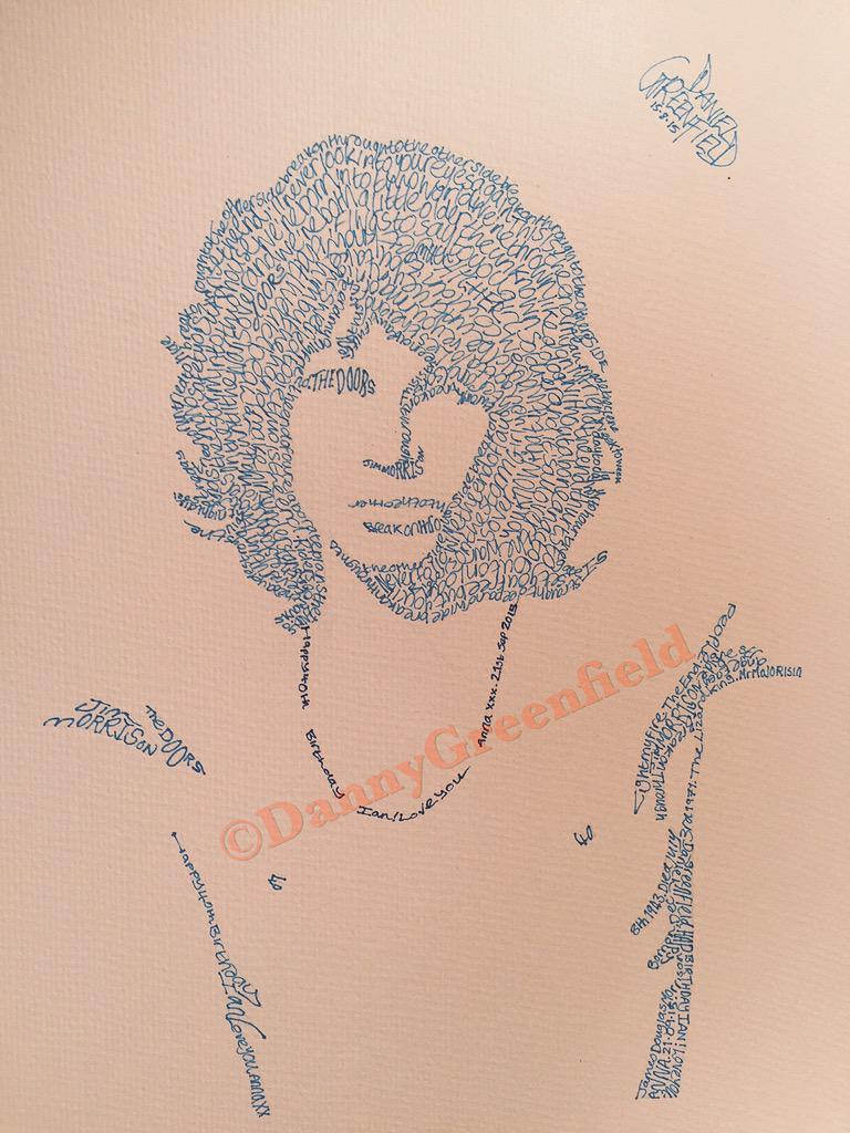 Daniel Greenfield On Twitter My Drawing Of Jim Morrison Using Various Lyrics Thedoors Jimmorrison Drawingwithwords Breakonthrough Legend Http T Co Tinzdchf0r
