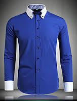 Look suave and sharp by wearing this #blue coloured formal shirt for men from Arrow. Made from #cotton, this full...
