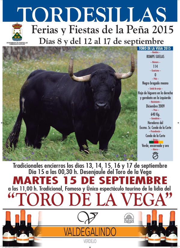 ArteTaurinoEs's tweet photo. "Rompesuelas", del Conde de la Corte, Toro de la Vega 2015 http://t.co/0NJNqNjgmC