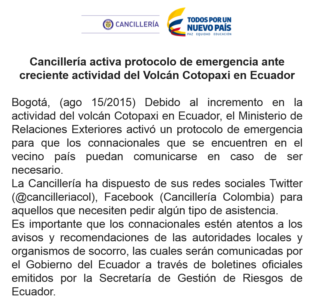 Cancillería Colombia tweet media