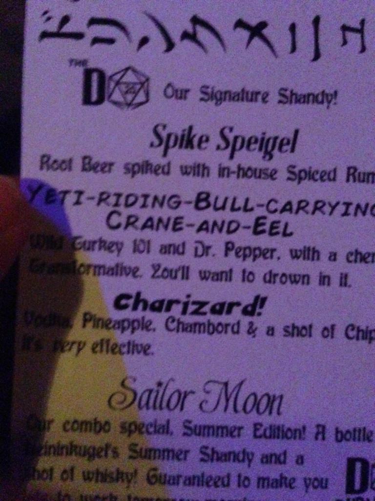 This place has a Charizard drink guys :D #AnimeBurlesque