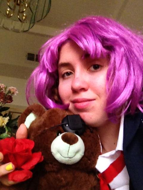 FSW_Vampire's tweet image. Haciendo cosplay de Kanato(?Expectativa(1ra foto):Realidad(2da foto):