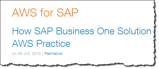 jeffbarr's tweet photo. Hmmm - no one told me about the #AWS for #SAP blog in my sidebar: http://t.co/8tmCaCNBqk #whoknew http://t.co/TGcEsH3ciC