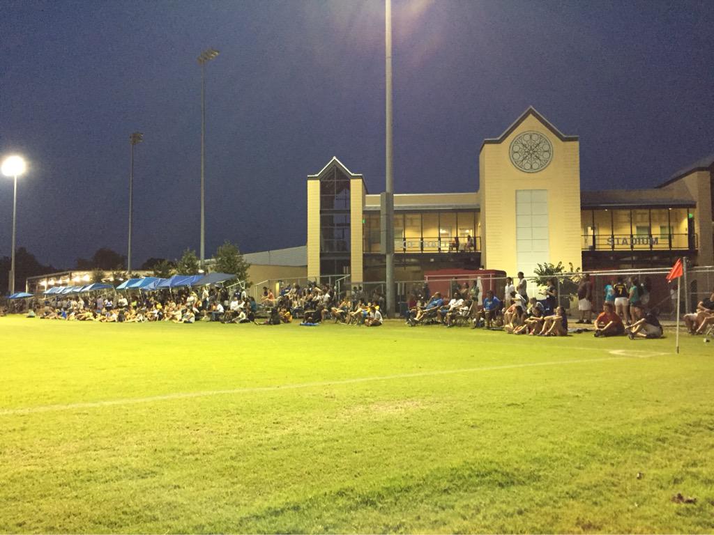 StMarysRattlers's tweet photo. This is how we kick off the (exhibition) season! Welcome, @StMarysU freshmen! #stmu19 #rattlerdays #FangsOut http://t.co/O2HwUqmj05