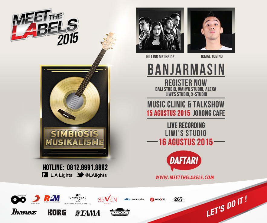 Hari ke2 saatnya recording session di #MeetTheLabels2015 roadshow Banjarmasin. Goodluck buat semua peserta!