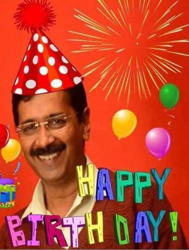 Happy birthday to our great legend Arvind Kejriwal g (Tum jio hzaro saal yeh meri hai arzuu) 