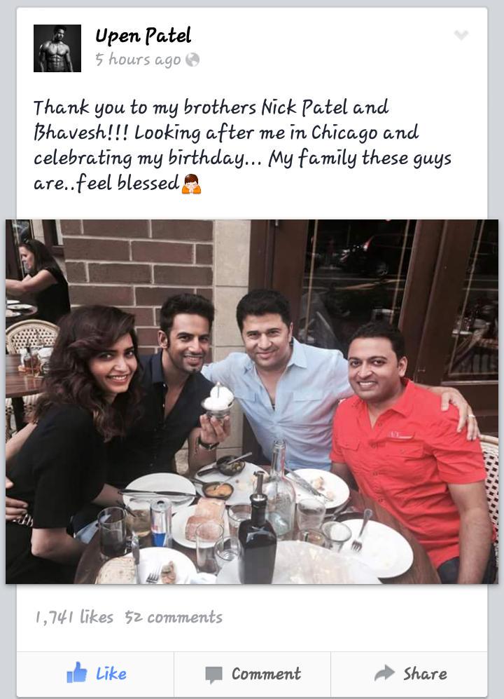  Woww upen ths awesome to see u enjoyng ur bdyy,hve a joyful day.god bless u
Happy Birthday Upen Patel 