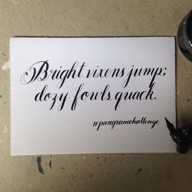 Druthersco's tweet image. By jordanisrael #Calligraphy #pangramchallenge #calligraphyph #lettering #handwriting #handlettering #handletteredA…