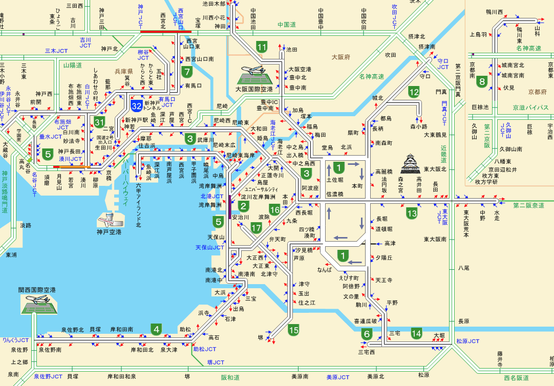 渋滞 阪神 状況 高速