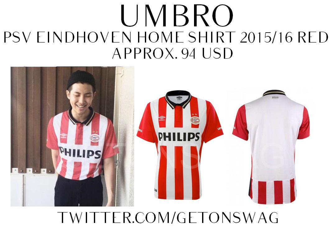 Grof Zus Hoeveelheid van Beyond The Style ✼ Alex ✼ on Twitter: "RAPMONSTER #BTS 150816 #RAPMONSTER  UMBRO PSV Eindhoven Home Shirt 2015/16 Red @BTS_twt http://t.co/s4jlRQQUE1"  / Twitter