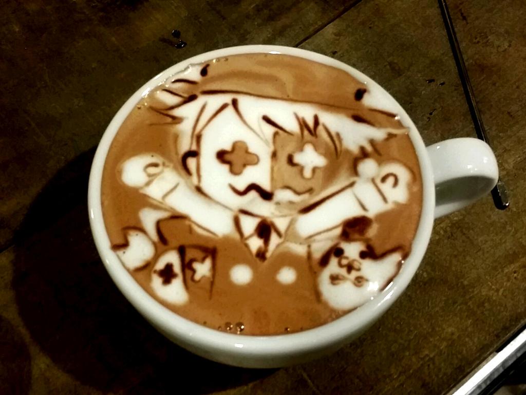 ラテアートカフェ リシュー 公式 本日の暇カプチーノ レトルトさん Http T Co 7rvqhftzam