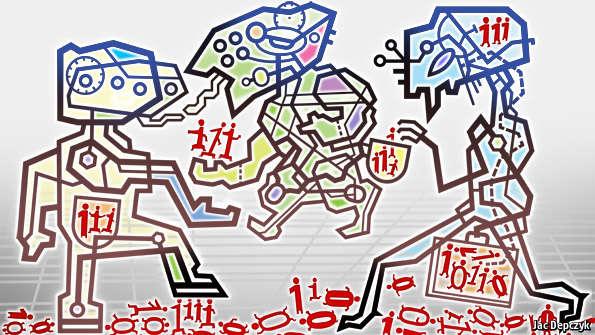 TheEconomist's tweet image. Are robots taking over? econ.st/1DSDe4e