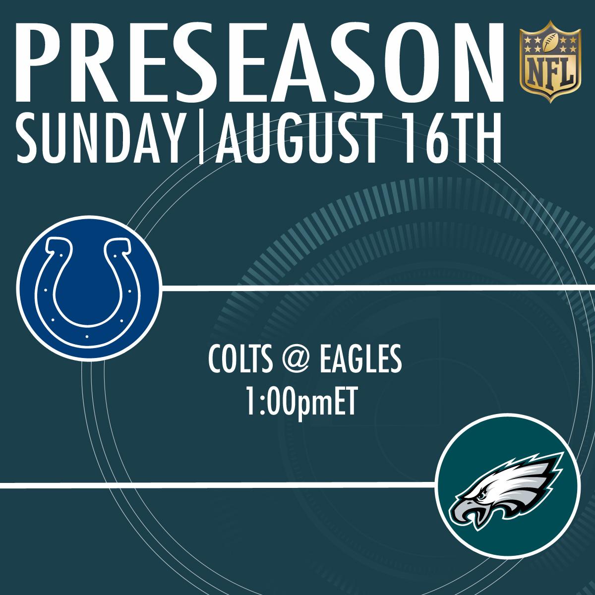 NFL's tweet photo. Rise and shine.

Football Sunday has arrived! #INDvsPHI 🙌🏈 http://t.co/Z4GXFJQvLf