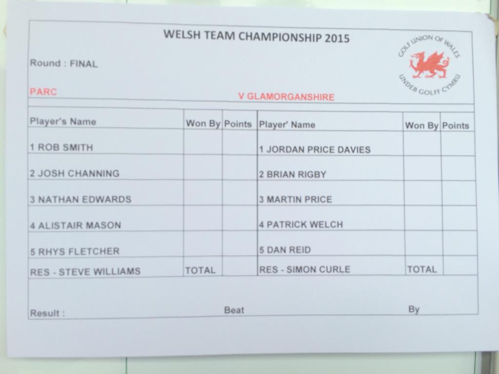 wales_golf's tweet photo. The 2015 Welsh Team Championship Final will take place between @ParcGolfClub and @glamgolf http://t.co/PYWnenimsJ