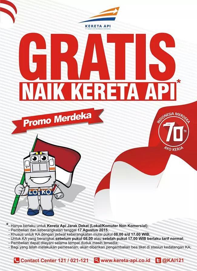 Selamat Menikmati #NaikKeretaApiGratis ya Besok! 😀 cc: <a href="/infobdg/">BANDUNG ᮘᮔ᮪ᮓᮥᮀ</a> <a href="/infobandung/">infobandung</a> <a href="/ClickBandung/">IG: @clickbandungcom</a> <a href="/se_bdg/">se_bdg</a> <a href="/ridwankamil/">Ridwan Kamil</a>