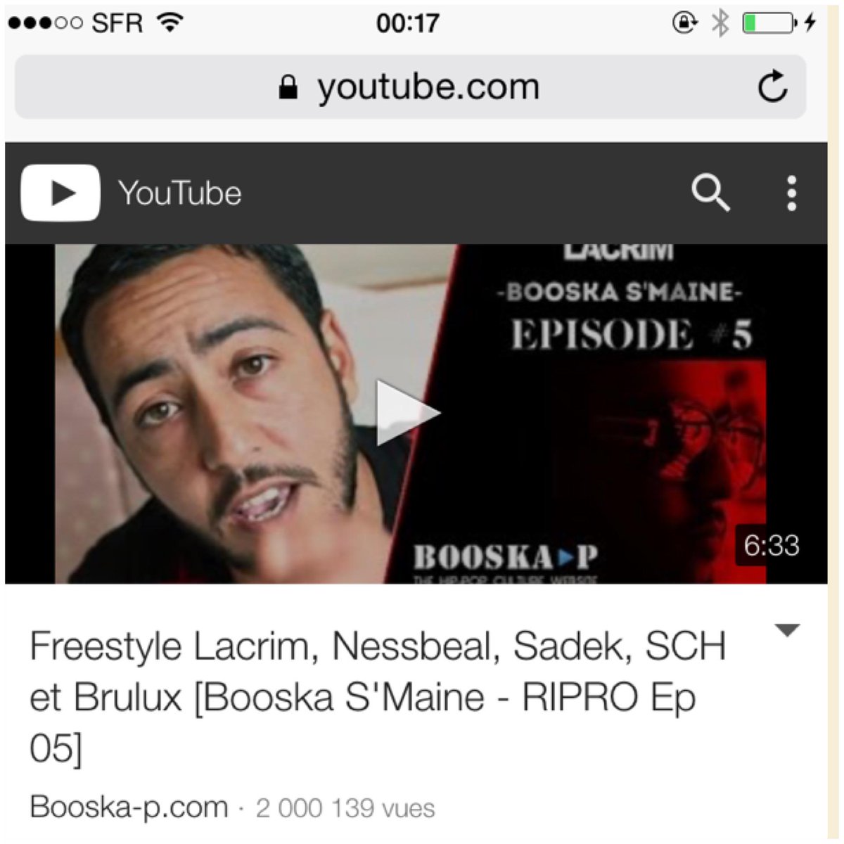 booska_p's tweet photo. + 2 Millions de Vues pour le Freestye de @Lacrim_Officiel avec: SCH, Sadek, Nessbeal, Brulux https://t.co/BRIY51fKBg http://t.co/qV7S2Q9Iiq