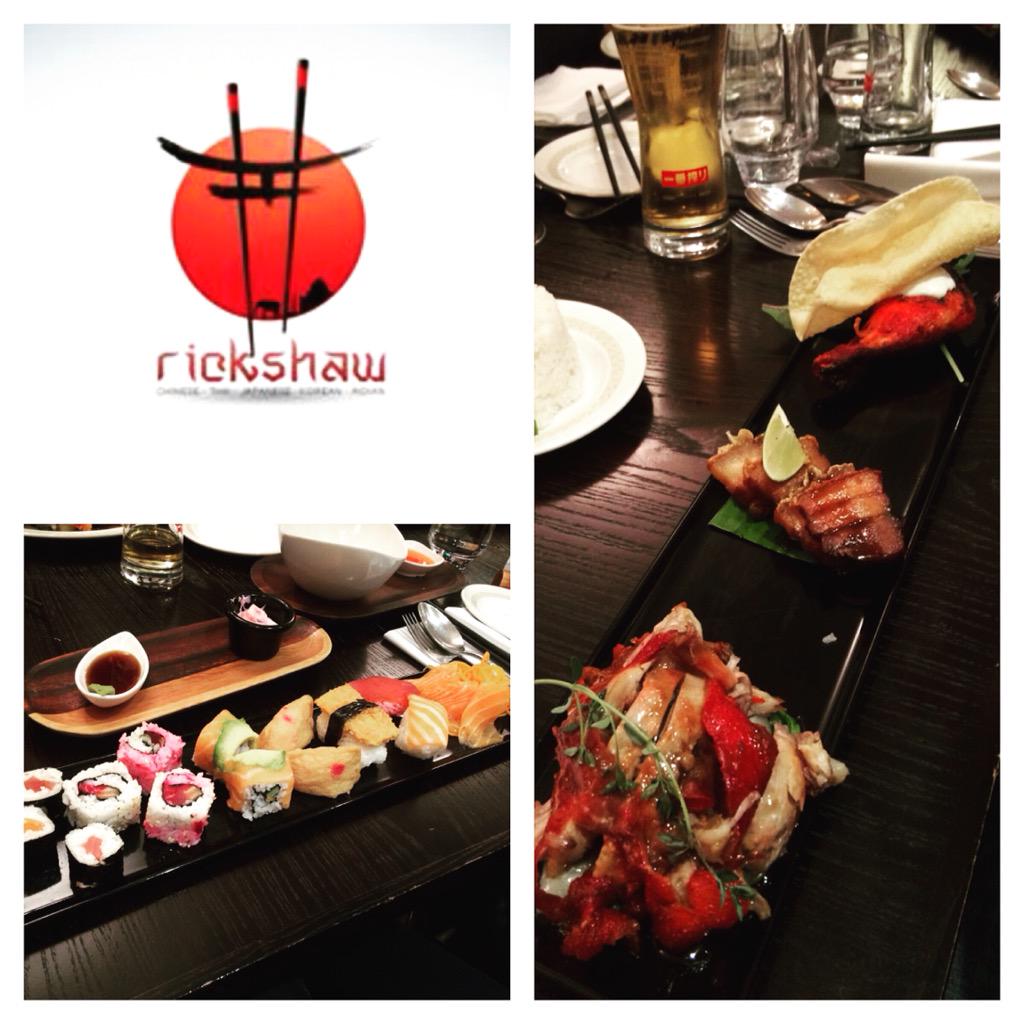 natasha_d_90's tweet photo. Delicious food at the Rickshaw Oriental last night #asian #fusion http://t.co/riKwJ5Z0YD