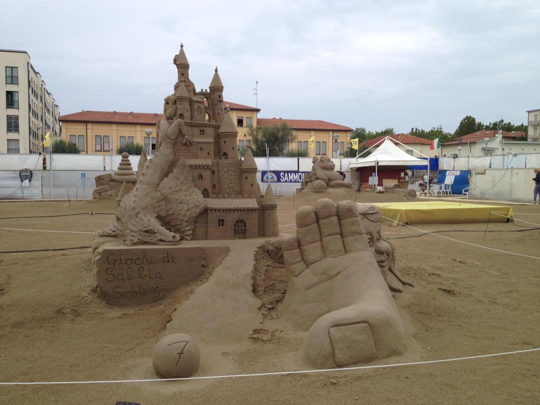 scultura di sabbia