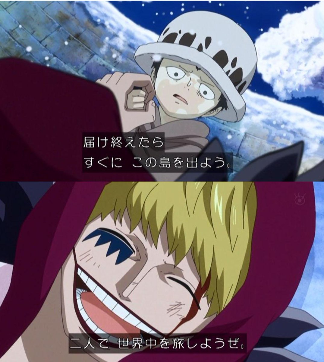 嘲笑のひよこ すすき コラさん 二人で世界中を旅しようぜ Onepiece ワンピース アニワン Http T Co 04xwvoy2kg