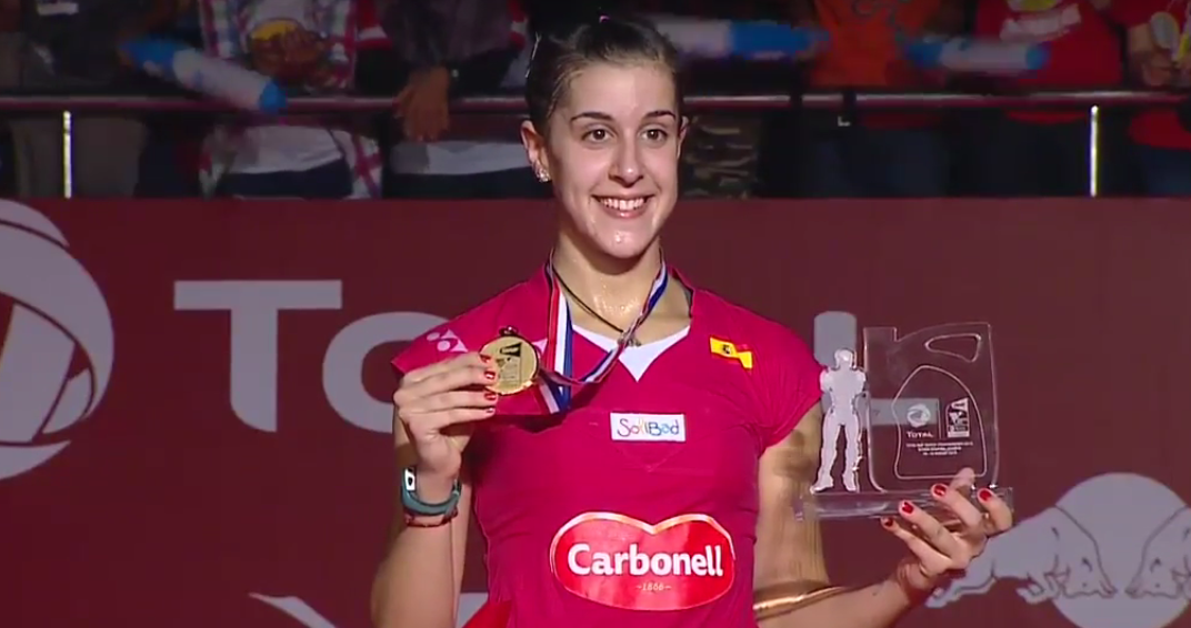 BadmintonESP's tweet photo. Carolina Marín, reina indiscutible del bádminton mundial - http://t.co/xTdVXVH0Ha http://t.co/tBqoZznQ4M