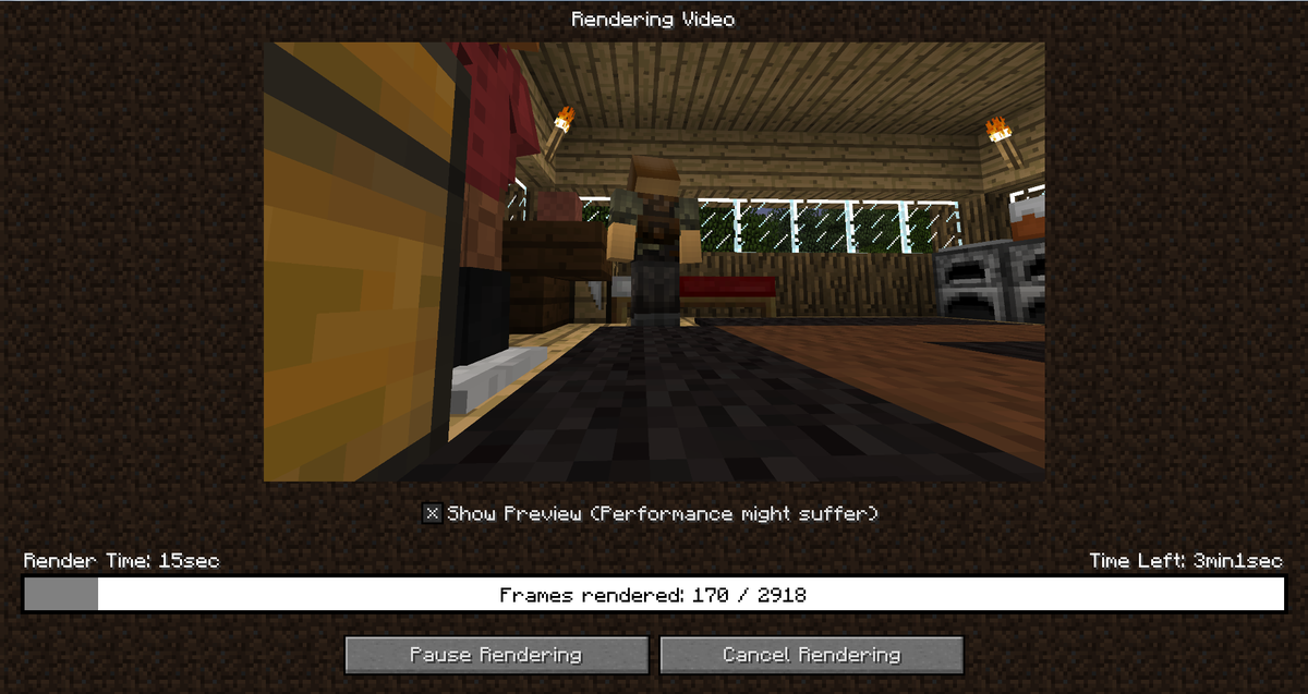 Paolo565's tweet image. I&apos;m exporting all the shots for my new short film using the #ReplayMod