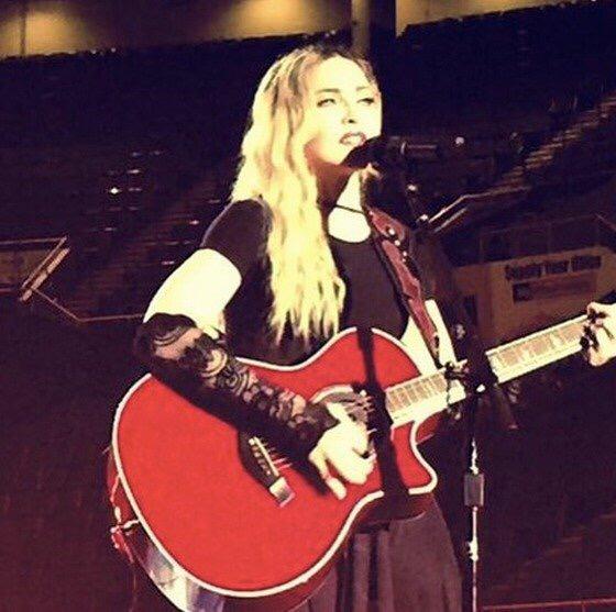 Madonna's tweet photo. Thanks to all my ❤️#rebelheartfans for all your birthday wishes!!!! ❤️#livingforlove http://t.co/KH2Xh7bLWh