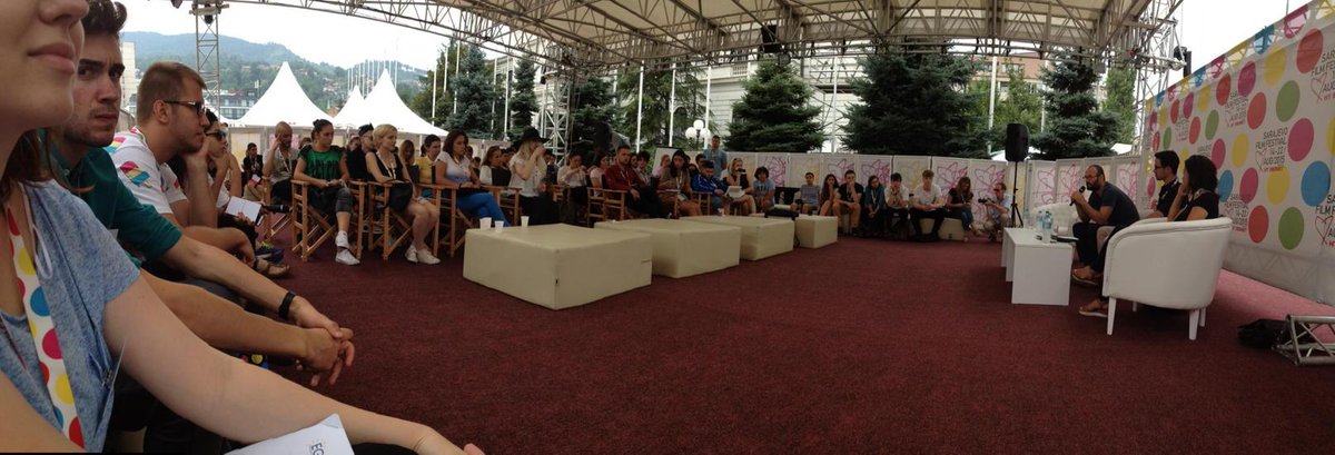 EGAMofficial's tweet photo. AT THE DOCU CORNER #21STSFF FOR A DISCUSSION WITH ALEXANDER NANAU ABOUT HIS FILM "Toto And His Sisters" http://t.co/HV9wtcs2dz