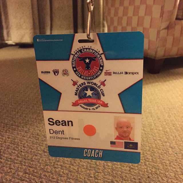 SeanPDent's tweet photo. Adios Dallas. Thanks for an amazing experience. Our first trip to #usaw #weightlifting #nationals was awesome #212d… http://t.co/qx7kLiA3iF