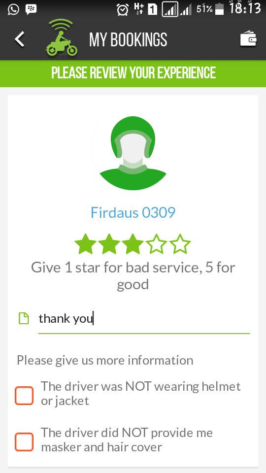 Thanks <a href="/gojekindonesia/">Gojek Indonesia</a> uda anter tujuan dgn selamat 😊