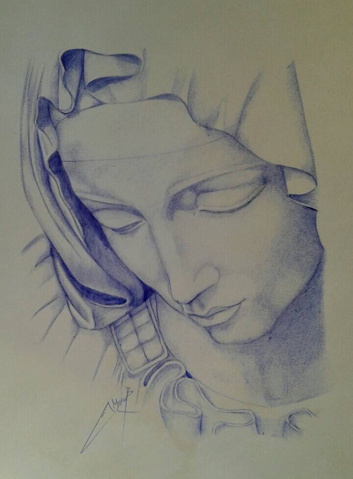 Por fin acabado, mi dibujo a boli.