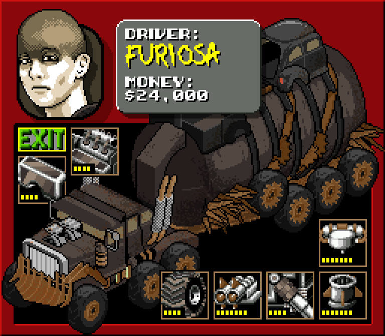 0010_Games's tweet photo. Made a Mad Max / Rock'n'Roll Racing mashup! 'Cause why not?
#pixelart #gameart #mashup #MADMAX http://t.co/Yj8NbOdlMp