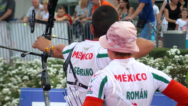 It’s #mixedteam GOLD for Mexico at #WCWroclaw. #archery