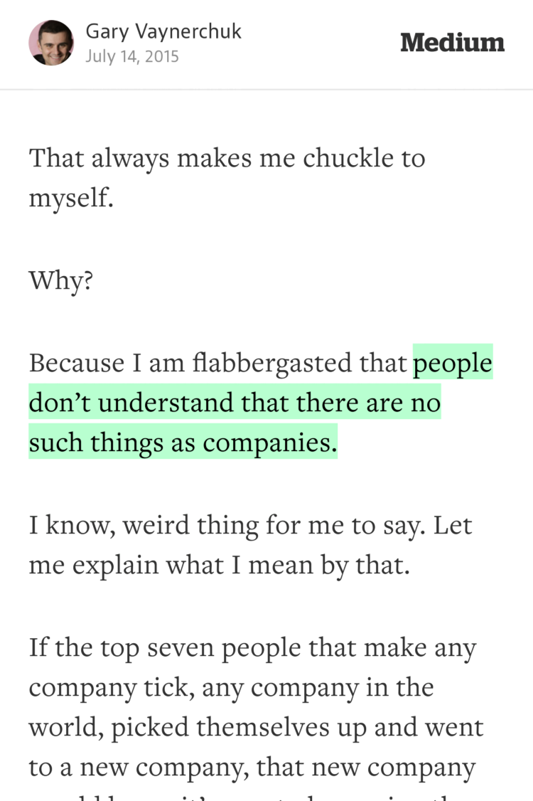 hellofredin's tweet photo. “People don’t understand that there are no such things as companies.” — @garyvee https://t.co/WCEi9NpAyN http://t.co/YeCv9TrrZo