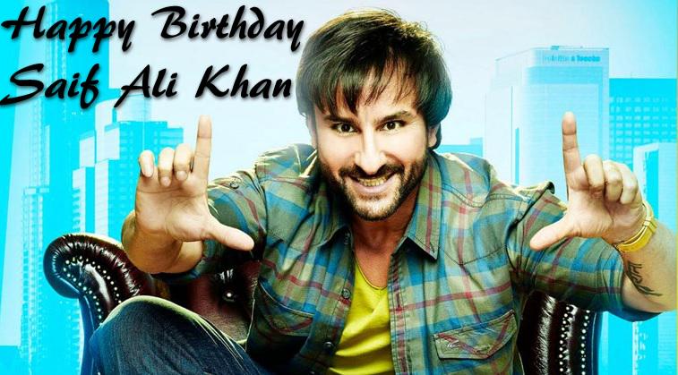 Happy Birthday Saif Ali Khan! :)  one of the most versatile actors in Bollywood 