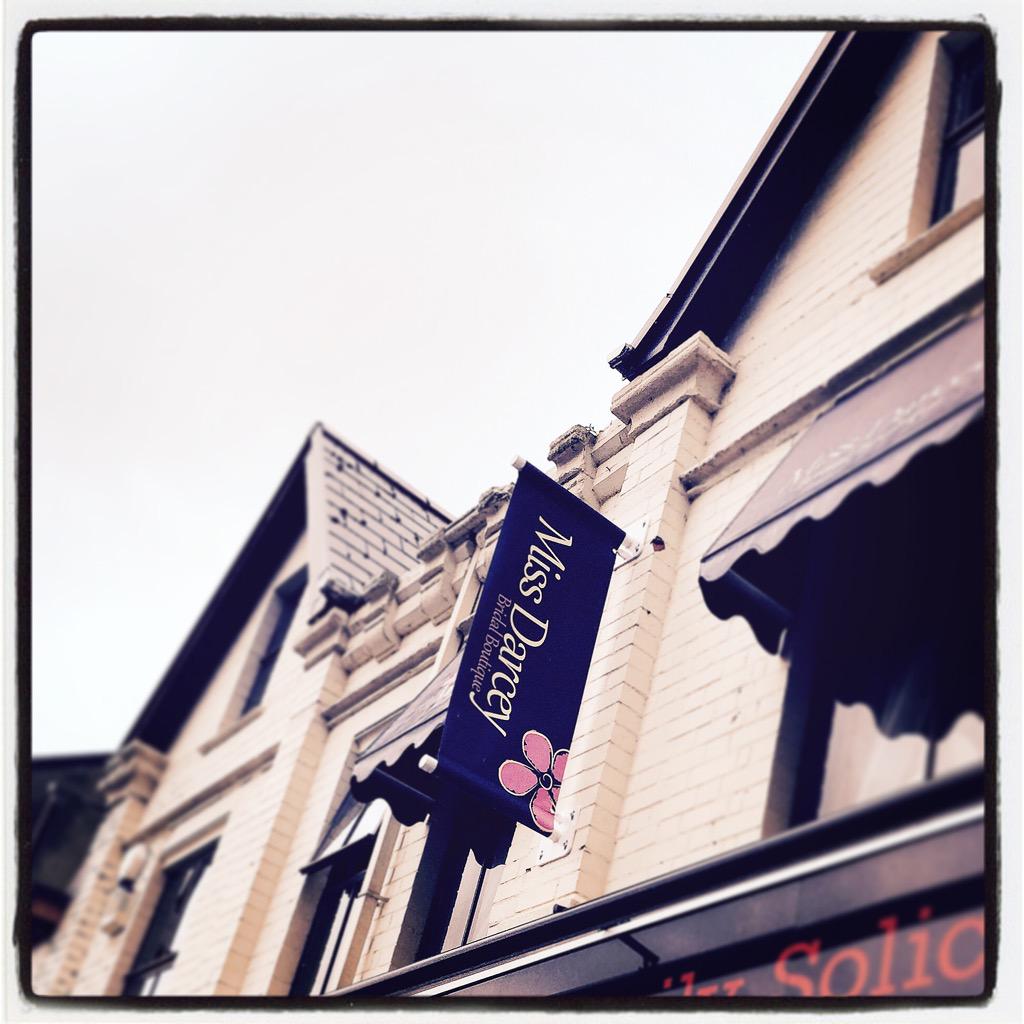 How great does our new flag pole look! Thank you <a href="/harris_printers/">Harris Printers</a> for another fab job! #bridalboutique #weddingdress