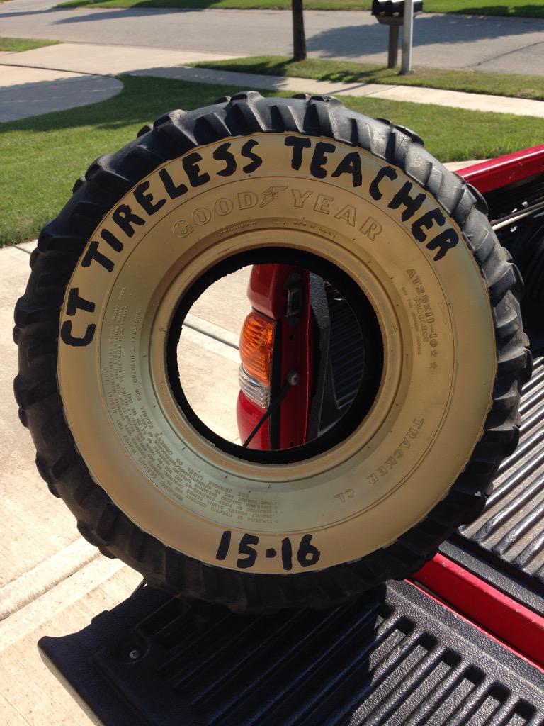 It's a GoodYear. Who will sign it first? Check back Friday to see. #TeacherRecognition #OlatheSchools