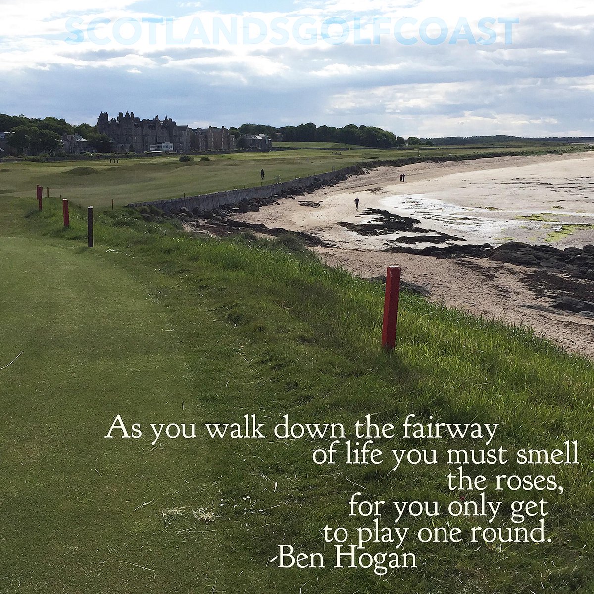 scotlandsgolf's tweet photo. Wonder if he meant to include the beach at the 2nd at North Berwick?! #golf #Linksgolf @NorthBerwickGol #dontsliceit http://t.co/yt3qvjXQlb