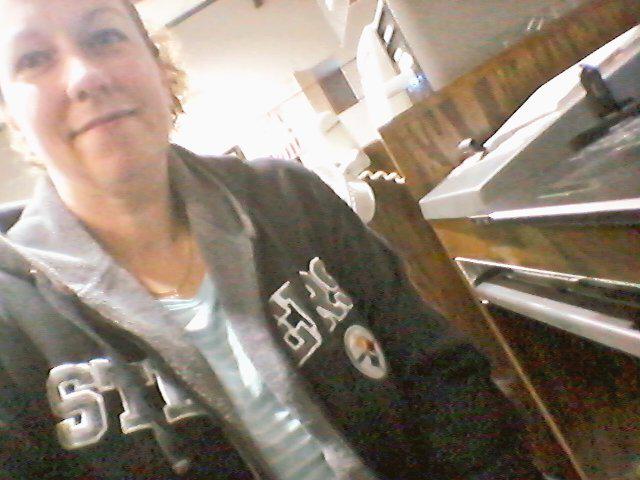 SteelersFanTN's tweet photo. It's cold in church this morning. #Steelers jacket to the rescue! #Church #AVbooth http://t.co/5S0780GENM