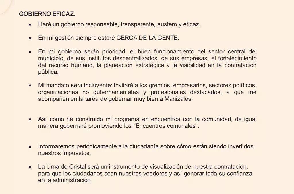 Adrigutijara's tweet photo. Seremos un Gobierno eficaz para #Manizales. No más promesas sin cumplir. http://t.co/eAFJVjEsZv