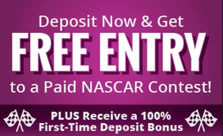DraftDrive's tweet image. Turn $3 into $10,000 on RACE DAY! FREE #NASCAR entry and 100% First-Time Deposit Bonus at DraftDrive.com
