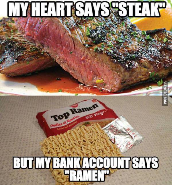 FactsLaughable's tweet photo. The struggle of a college student. http://t.co/9pAC09pNYI