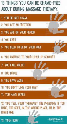 Are you thinking to book your first #massage but you are worried/nervous? 
The massage room is a judgment free zone !