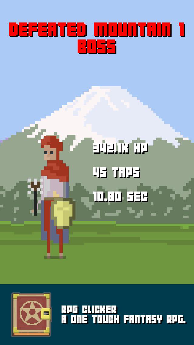 Defeated Mountain 2 Boss in a battle to the death in RPG Clicker: x.co/RPGClicker Now on iOS! #rpg #clicker