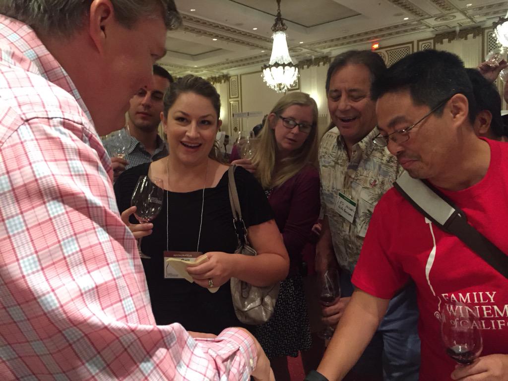 We are pouring fast and furious  @PalaceHotelSF #fwctasting