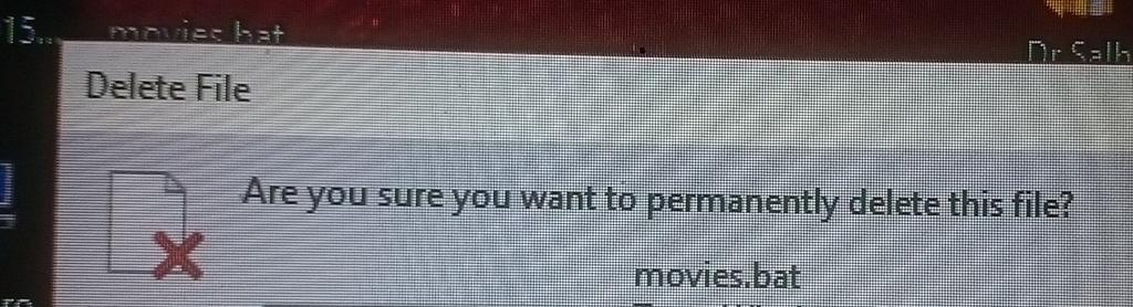 IMohdBH's tweet image. Am I the only person who doesn&apos;t believe in the recycle bin? #shift_delete 🌚
