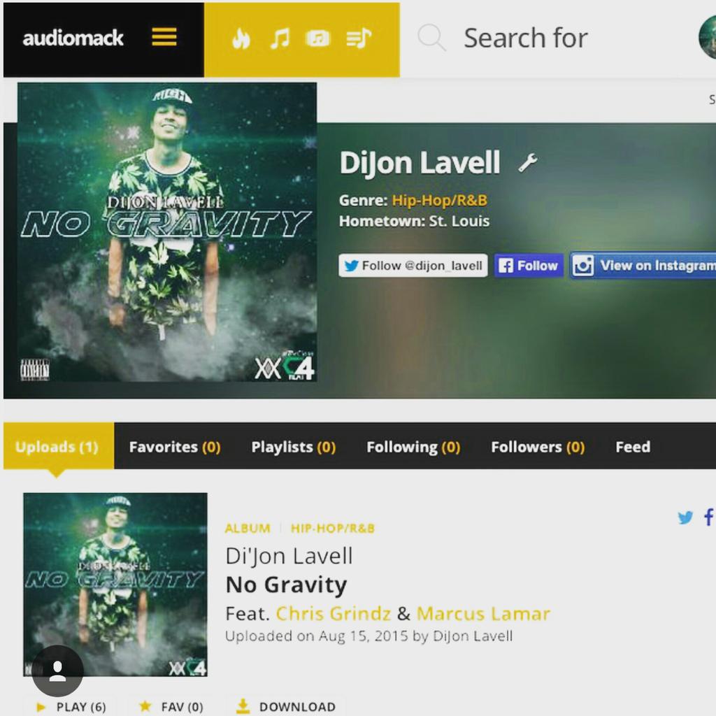 ChrisGrindz's tweet photo. Follow @dijon_lavell His the #release of his #project #NoGravity is here.
Take a listen 
#Confiskated http://t.co/aOtd4NMxCe