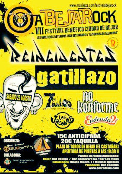 Boulevard63's tweet photo. Menos de una semana...
#Abejarock2015 #Reincidentes #Gatillazo #NoKonforme #7Kilos #LosJacobos #Endeuda2 http://t.co/U0dYdFZ78L