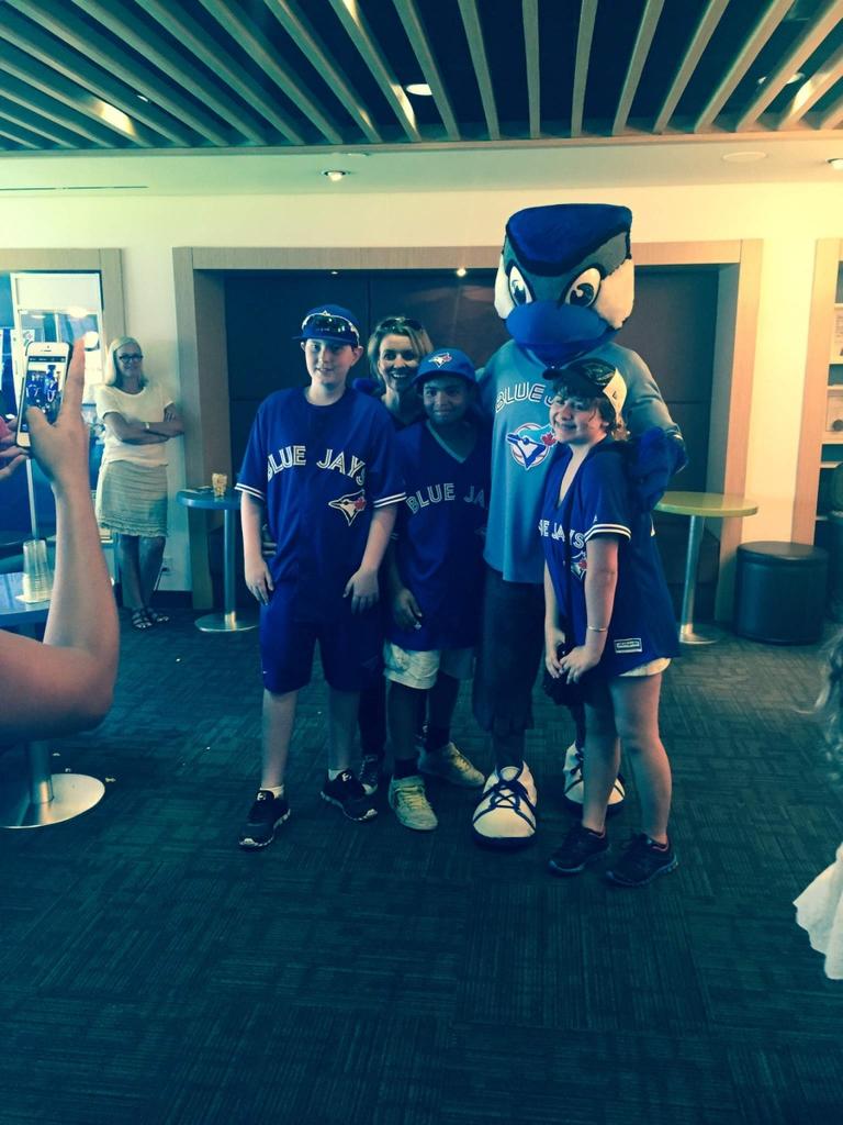 JaysCare's tweet photo. Welcome 2 the @JaysCare Community Clubhouse @Childrens_wish. Cheer hard w/ our good friend @ACE_00 #BeyondTheBallpark http://t.co/VWHvYHSA8X
