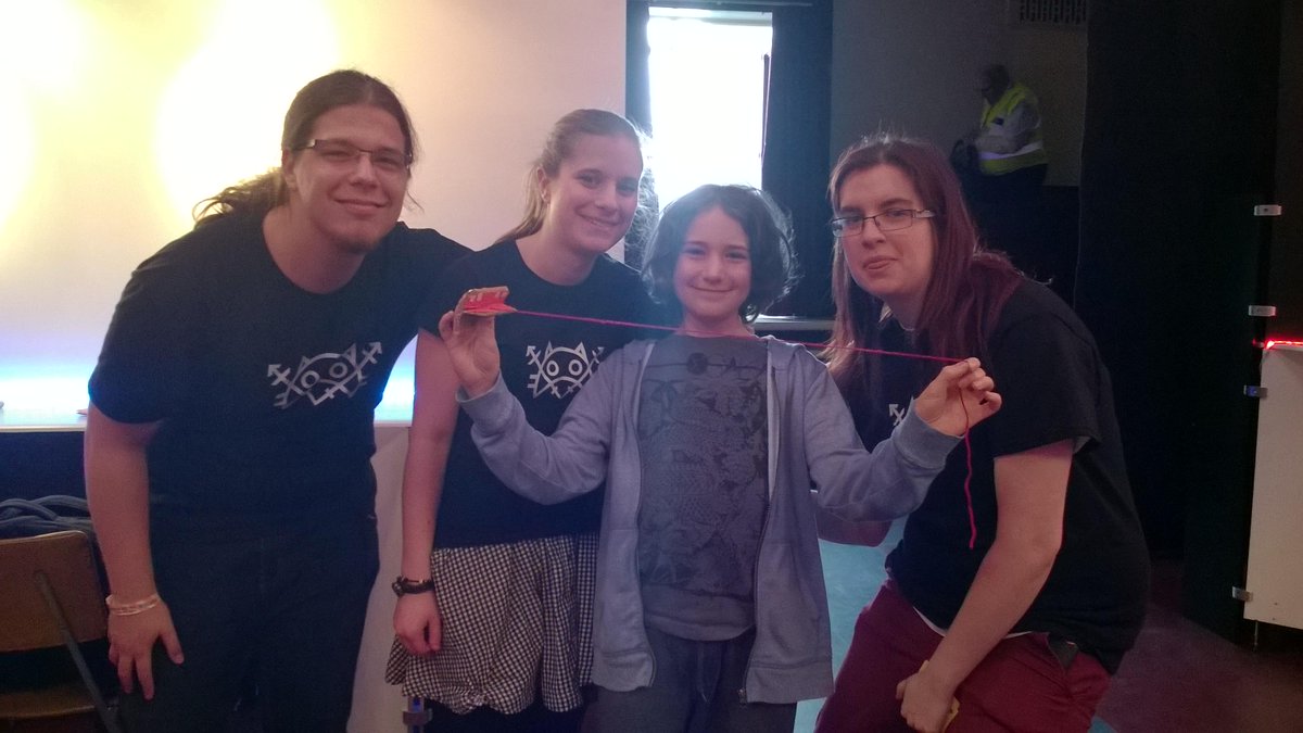 Glyph_Games's tweet photo. .@DareToBeDigital we're looking for Kacey who created this amazing cardboard mimic from our game! Help maybe? http://t.co/iEcit1JzqD