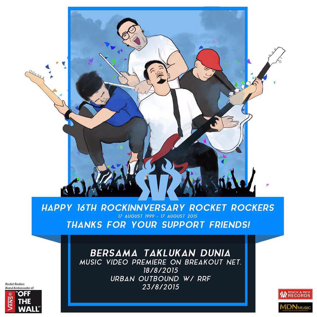 infobdg's tweet photo. Happy 16th #Rockinnversary @rocket_rockers Semakin Berjaya di Kancah Musik Indonesia #RR16th http://t.co/eGxfb196JT